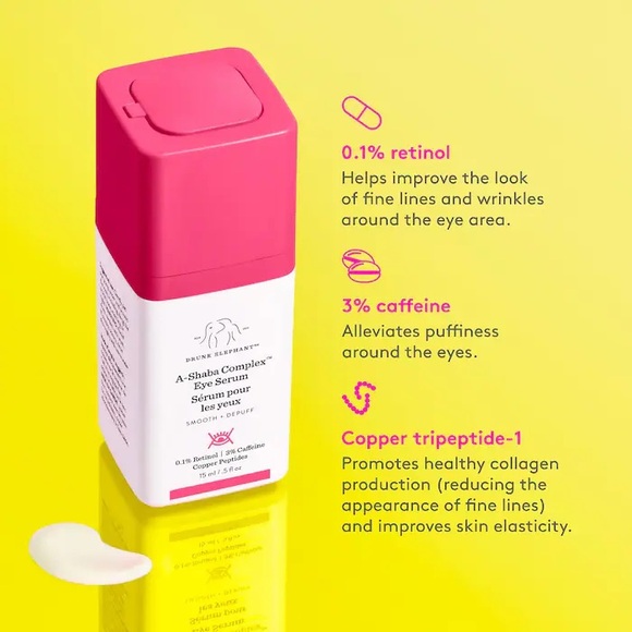 Drunk Elephant A-Shaba Complex Retinol Eye Serum with Caffeine + Copper Peptides - Picture 2 of 4